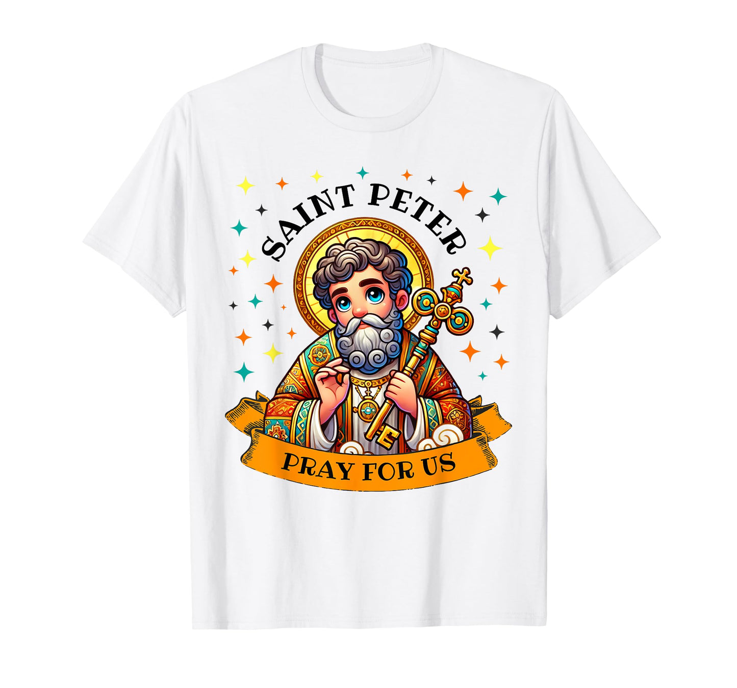 Saint Peter Keys to the Kingdom Catholic Saint for Kids T-Shirt