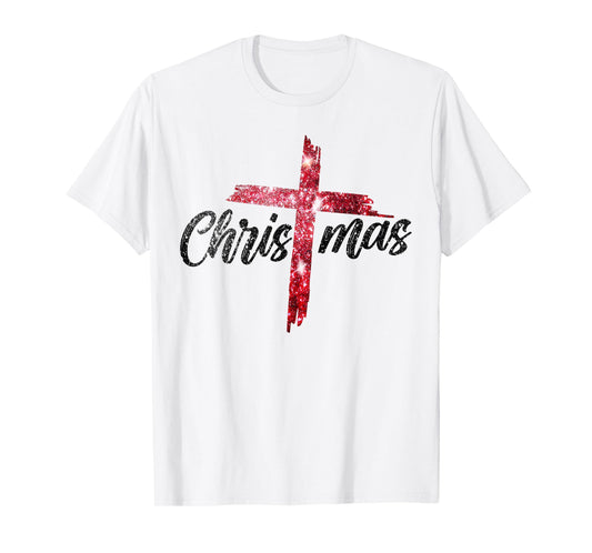 Jesus Christ Cross Christmas Holiday Faith T-Shirt