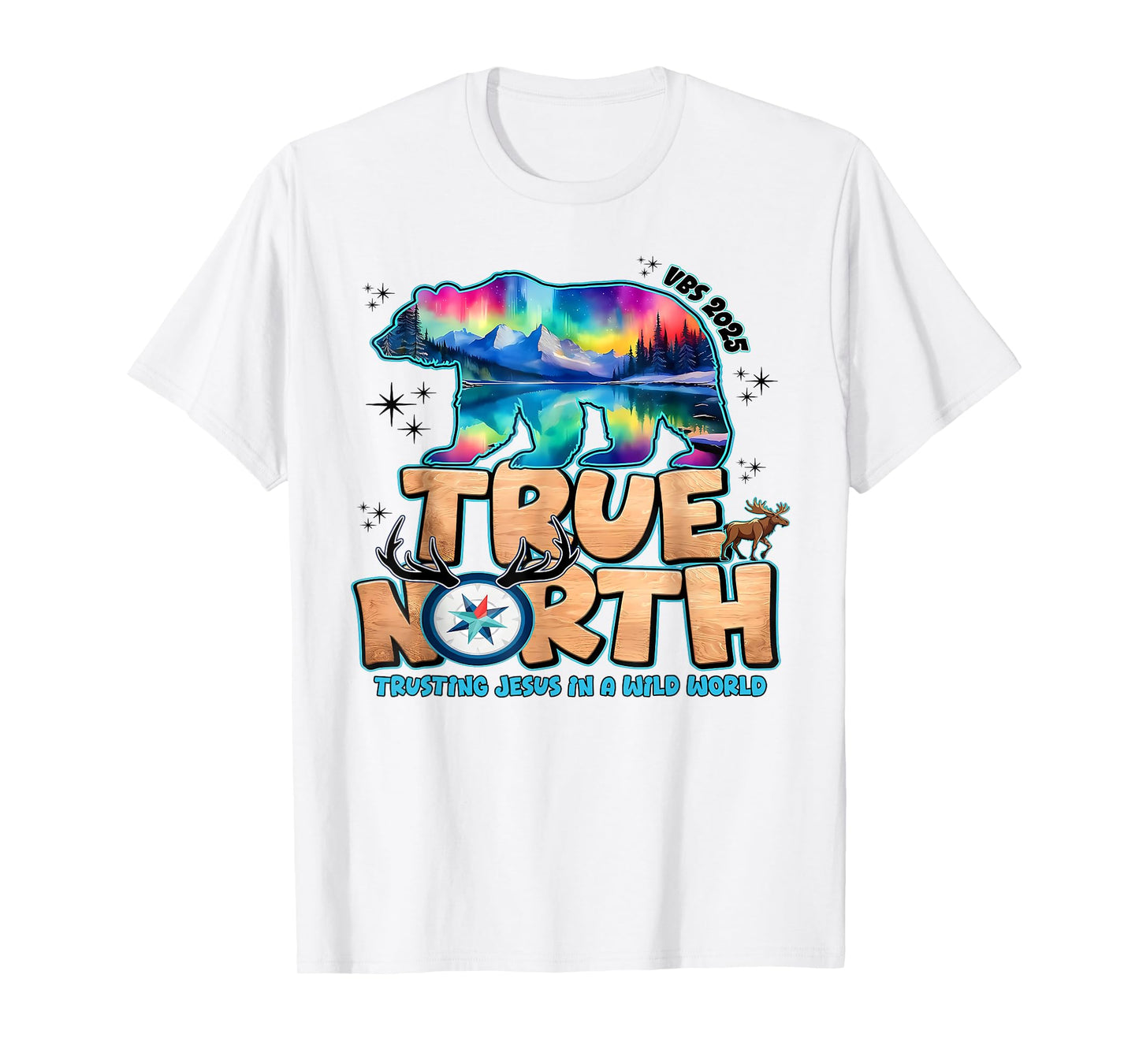 VBS 2025 True North Trusting Jesus Christian Summer Camp T-Shirt