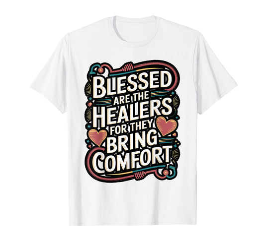 Blessed Healer Matthew 5:4 Bow Design T-Shirt