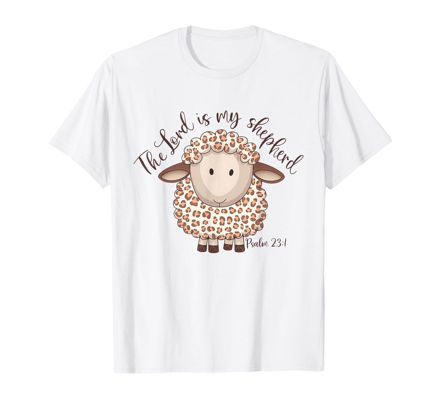 The Lord Is My Shepherd Psalm 23:1 Jesus Christian God Sheep T-Shirt