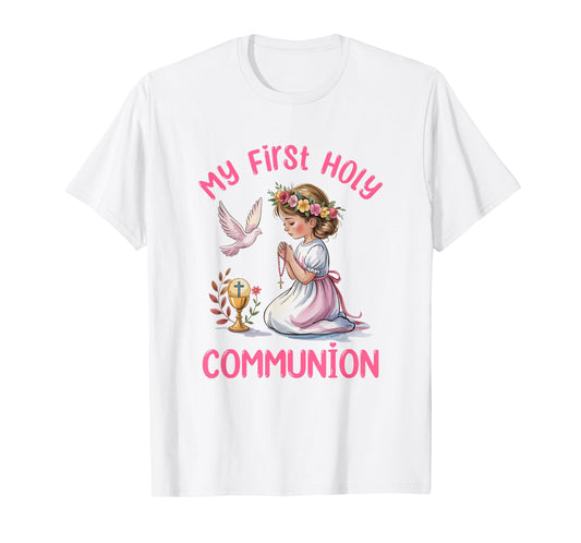 My First Holy Communion For Girl Christian Catholic T-Shirt