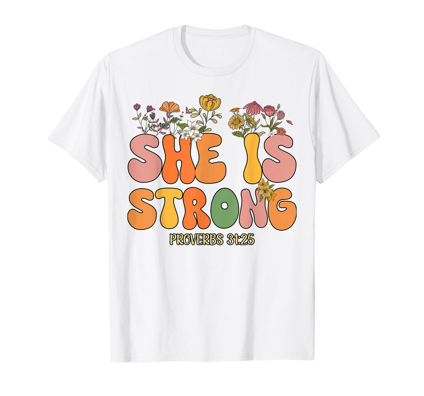 Toddler She Is Strong Jesus Christian God Sister Daughter T-Shirt