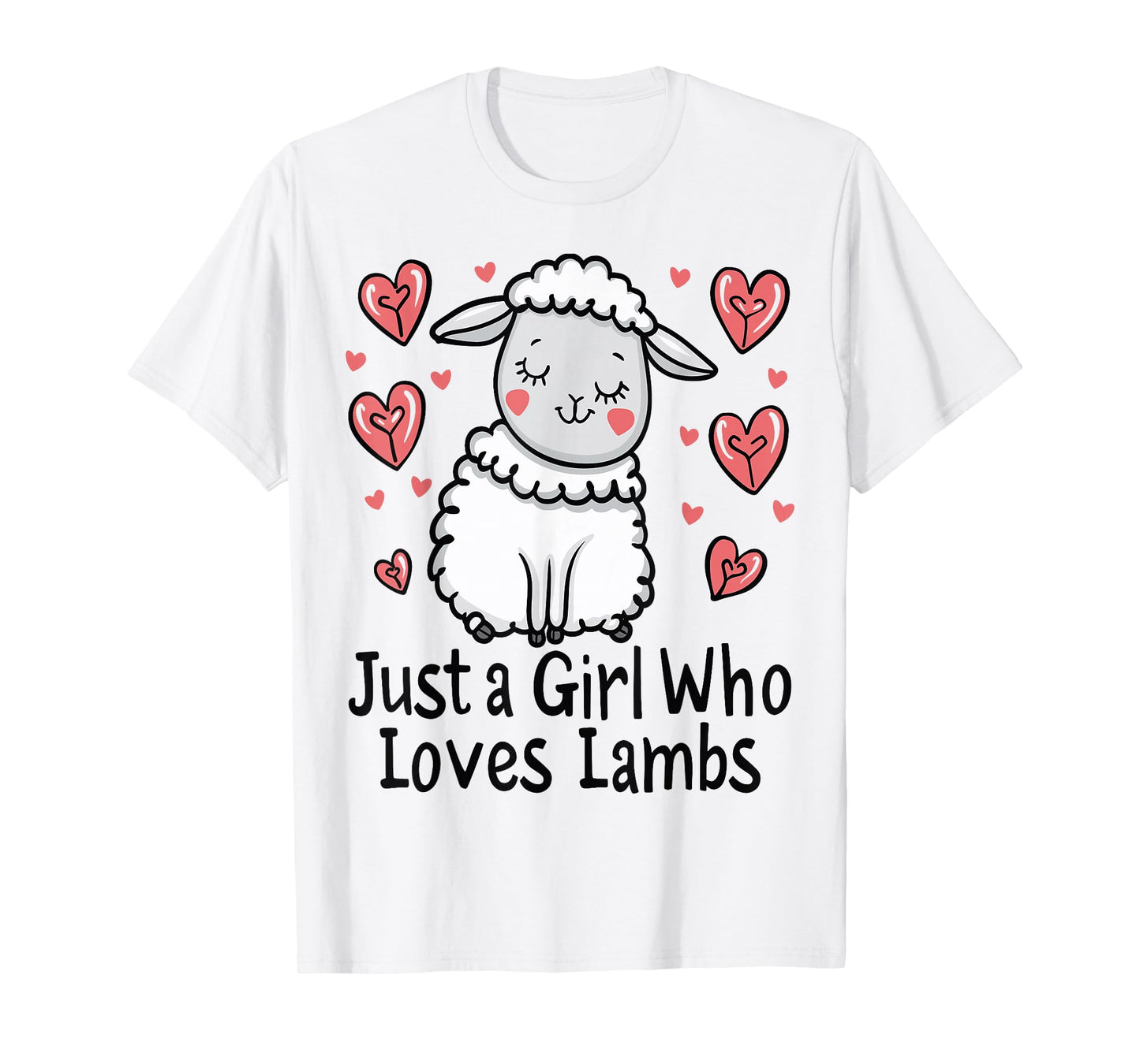 Funny Lamb Lovers Gift Just A Girl Who Loves Lambs T-Shirt