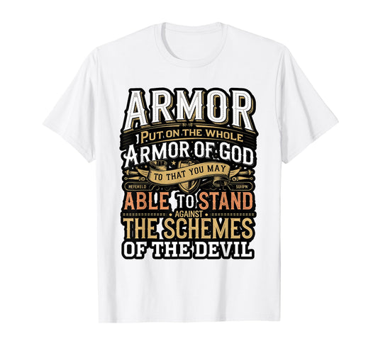 Armor of God Ephesians 6:17 Bible Verse Christian T-Shirt