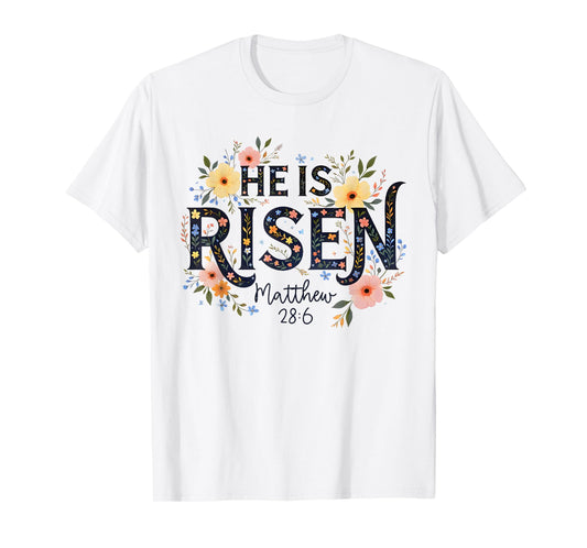 He is Risen Jesus Coquette Christian Happy Easter Kids Women T-Shirt