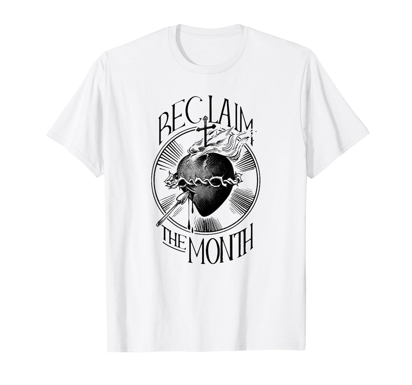 Funny Reclaim The Month Sacred of Heart of Jesus T-Shirt