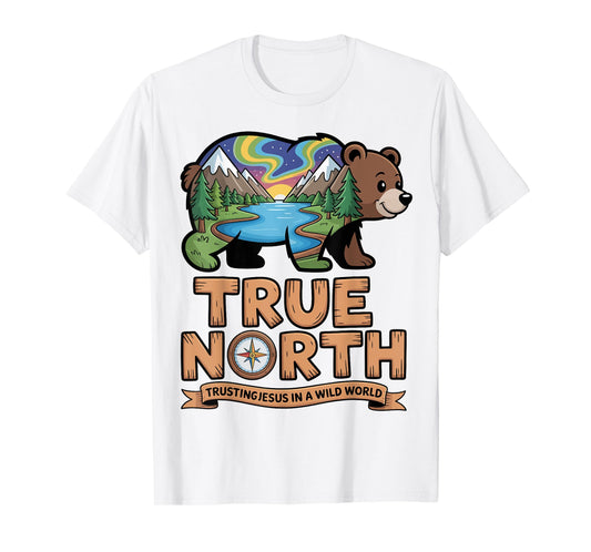 True-North VBS Bear Nature Trusting Jesus Christian Kids T-Shirt