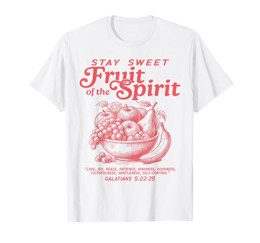 Fruits Of The Spirit Christian Bible Verse Galatians 5:22-23 T-Shirt