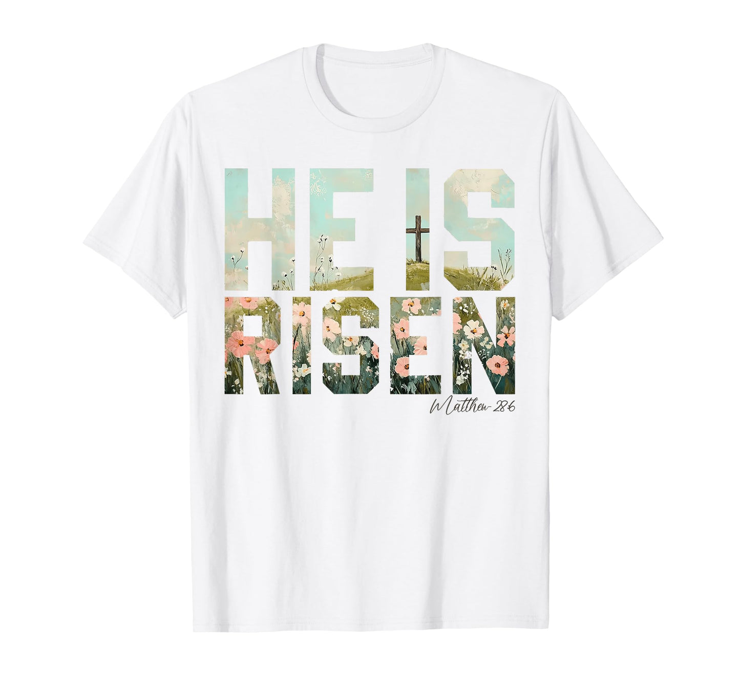 He is Risen Boho Easter Christian Jesus T-Shirt