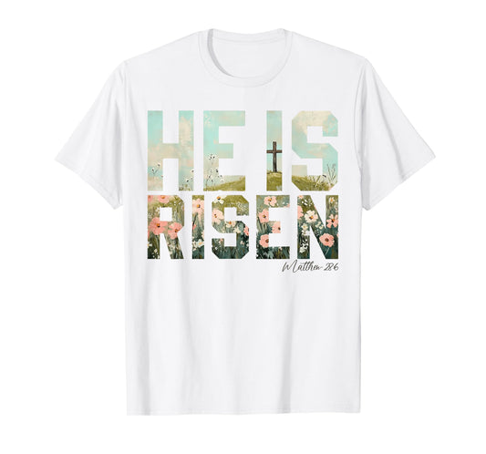 He is Risen Boho Easter Christian Jesus T-Shirt