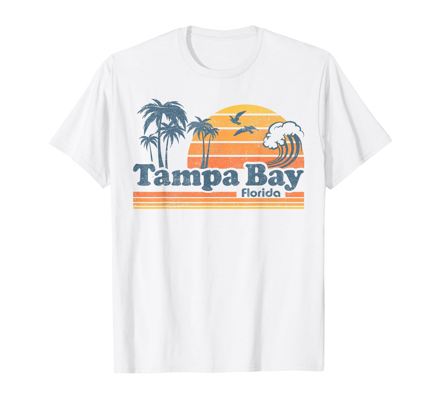Tampa Bay Florida Beach Vintage Spring Break Vacation Retro T-Shirt