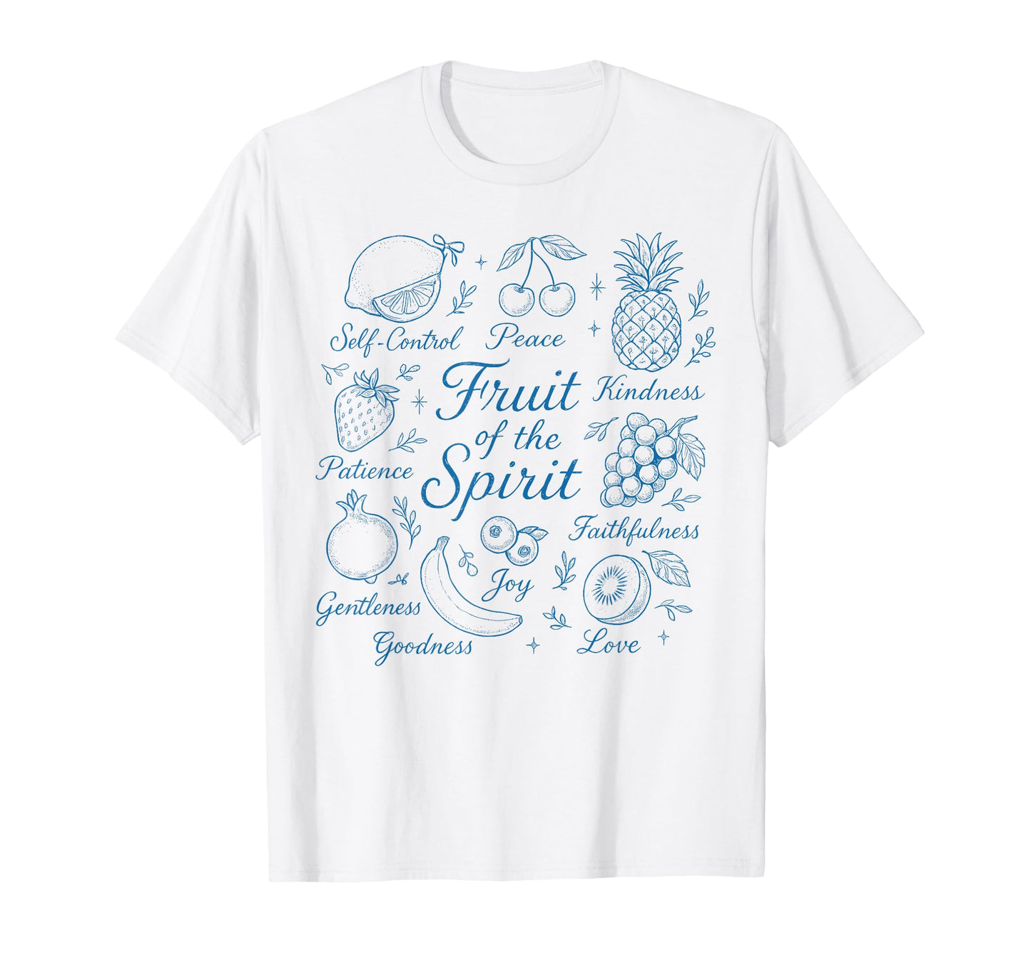Aesthetic Fruit of The Spirit Christian Bible Jesus Verse T-Shirt