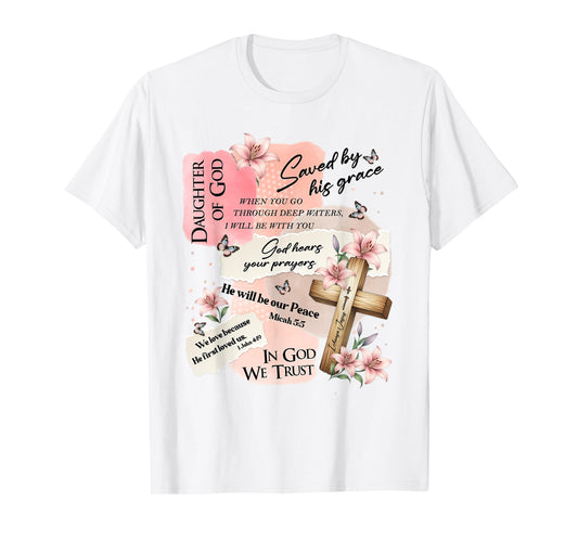 Daughter of God Christian Bible Verse Shirt for Women T-Shirt