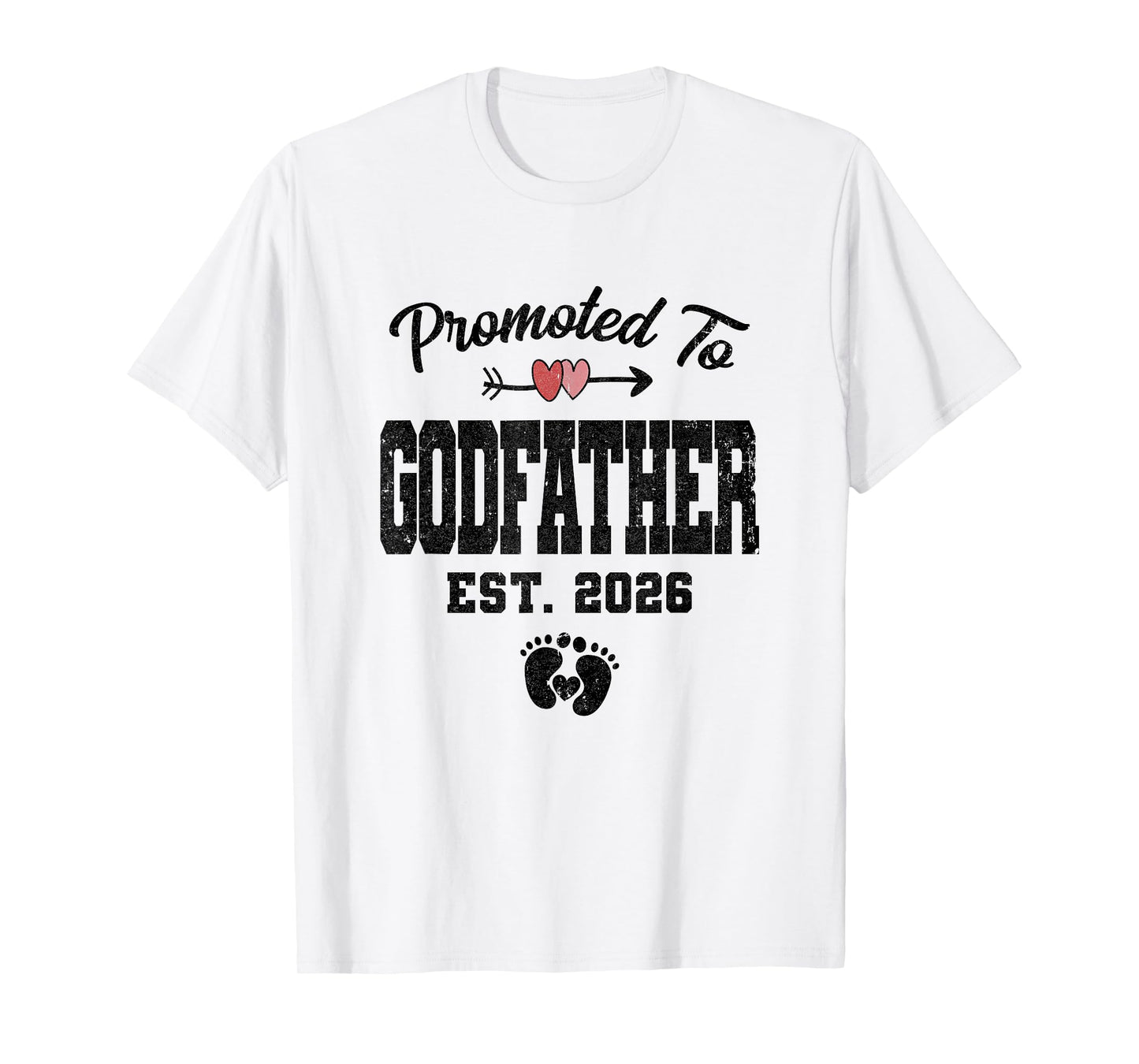 Promoted To Godfather Est 2026 First Time Fathers Day T-Shirt