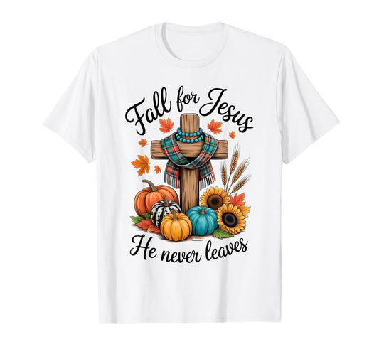 Jesus Fall Season Lover Autumn Design Gift Men Women Kids T-Shirt