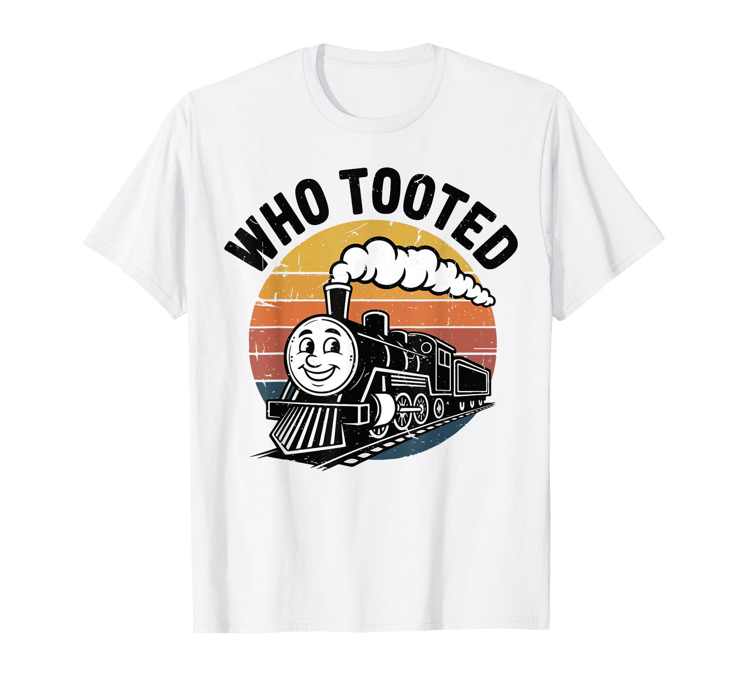 Kids Who Tooted Train-Shirt Toddler Boy Steam Train Railroad T-Shirt
