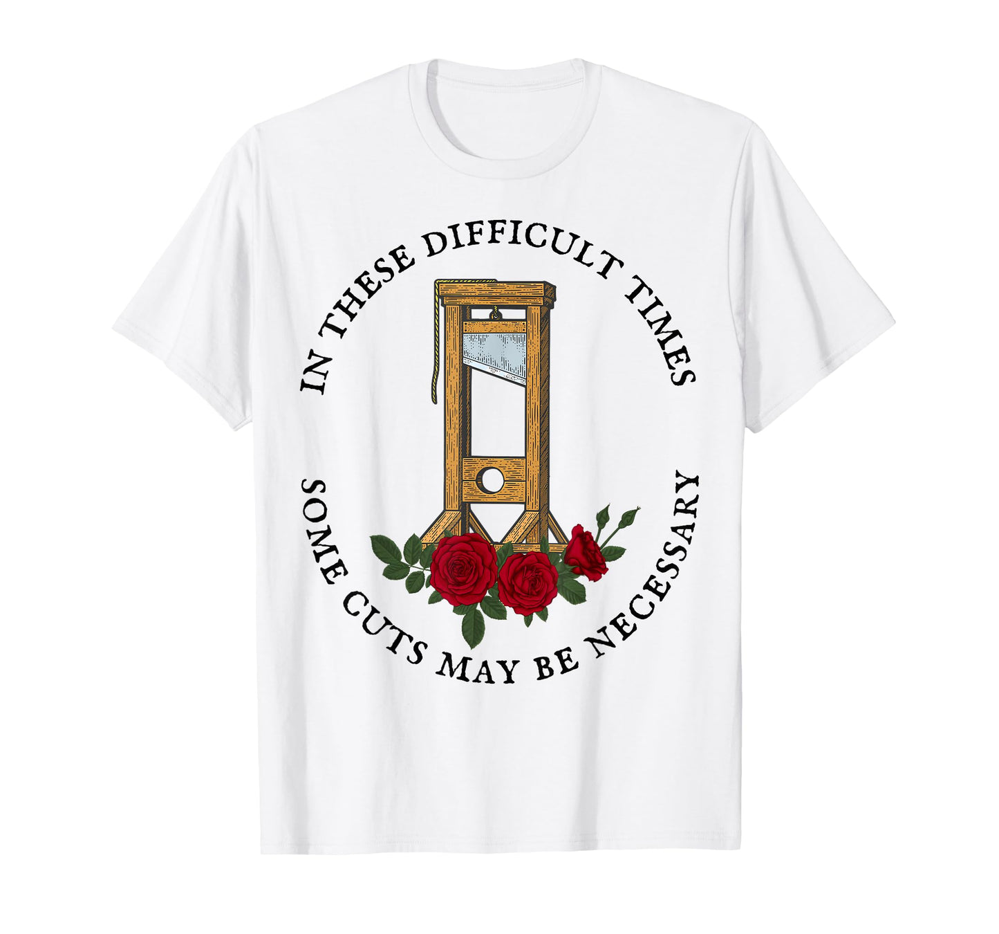 Feelin French Guillotine Dark Humor Vintage T-Shirt