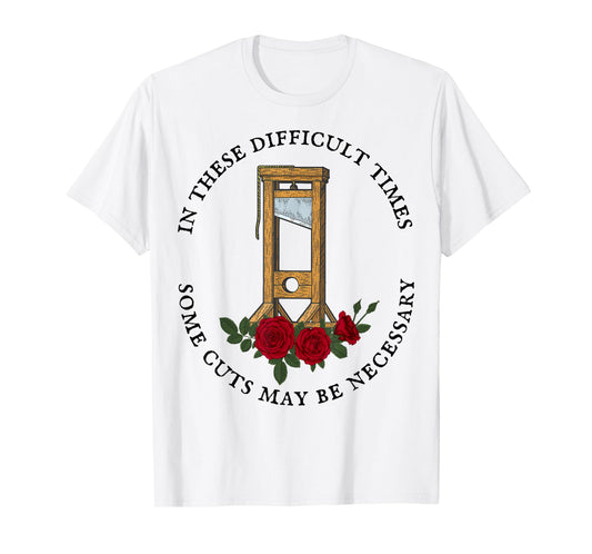 Feelin French Guillotine Dark Humor Vintage T-Shirt