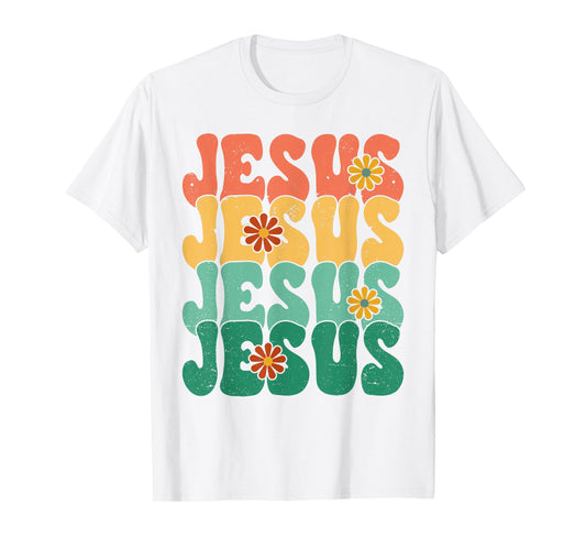 Christian Retro Jesus Religious Faith God 70s T-Shirt