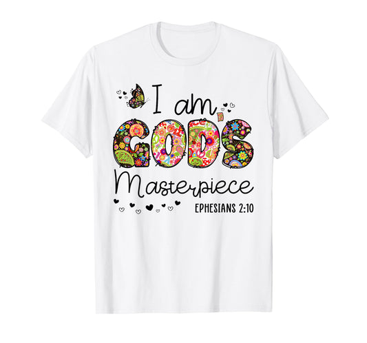 I’m God's Masterpiece Christian Faith Bible Jesus God Prayer T-Shirt