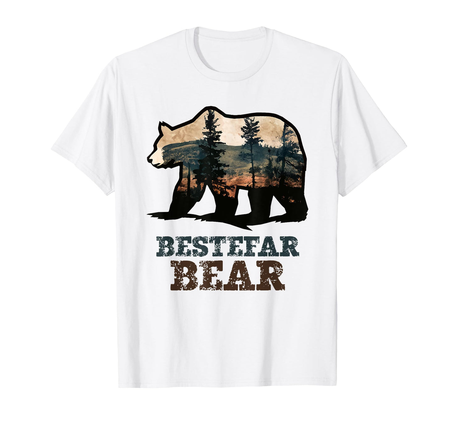 Bestefar Bear Vintage Retro Funny Grandpa T-Shirt