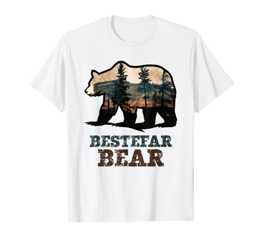 Bestefar Bear Vintage Retro Funny Grandpa T-Shirt