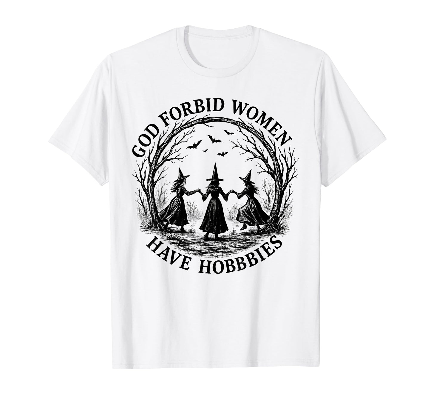 Vintage Witches Halloween Feminism T-Shirt