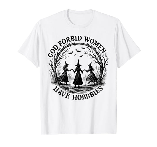 Vintage Witches Halloween Feminism T-Shirt