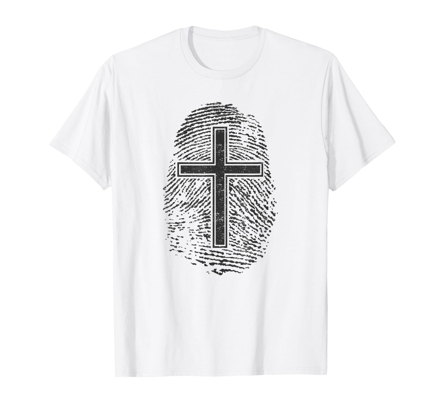 FingerPrint Christian Thumbmark Cross Christian Identity T-Shirt