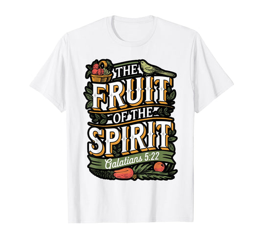 Fruit of The Spirit Bible Verse Design T-Shirt