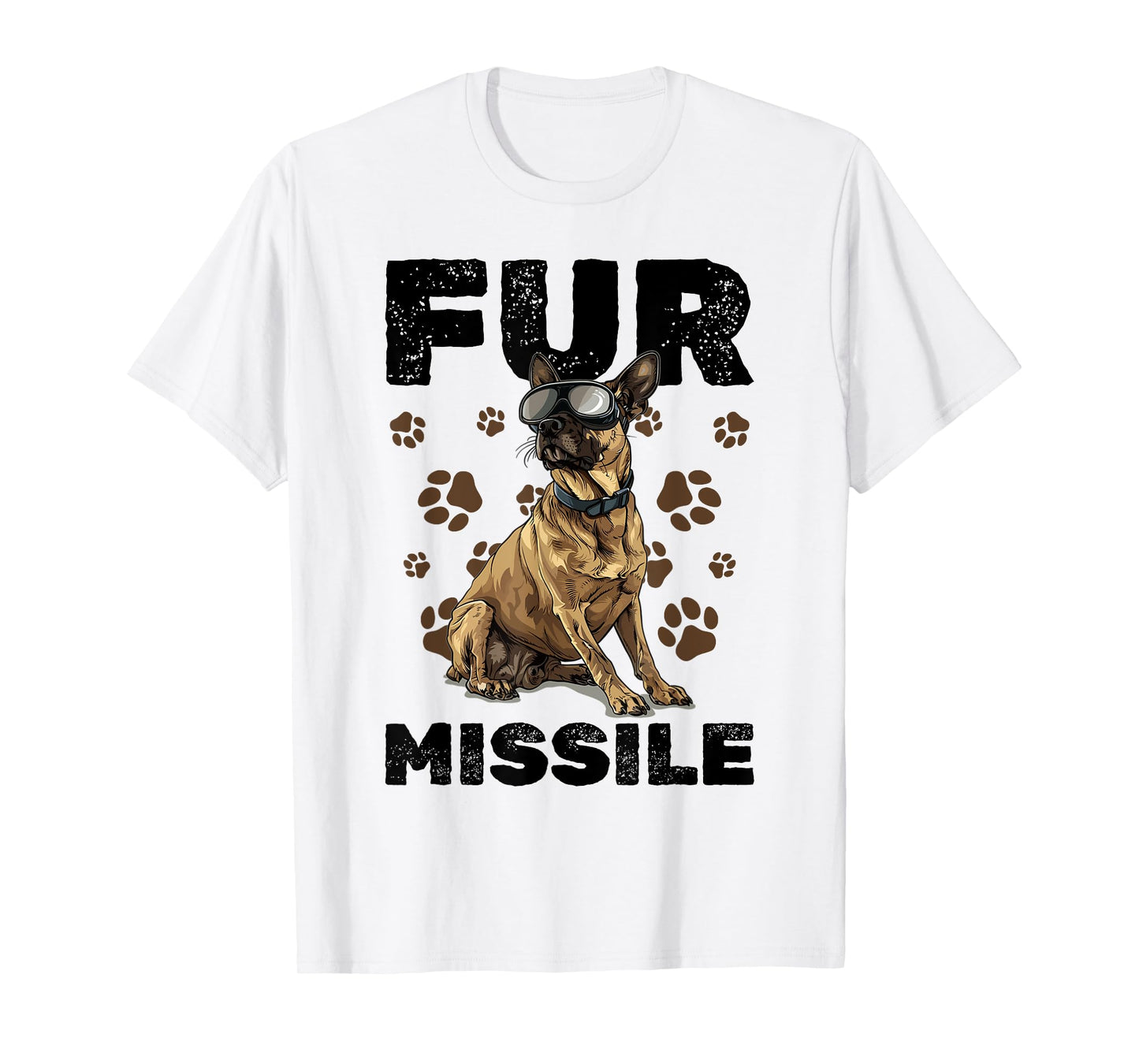 Belgian Malinois Dog Breed Fur Missile Men Women Girls Kids T-Shirt