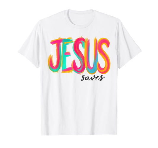 Jesus Saves Christian Cross God Faith Bible Pray Religious T-Shirt
