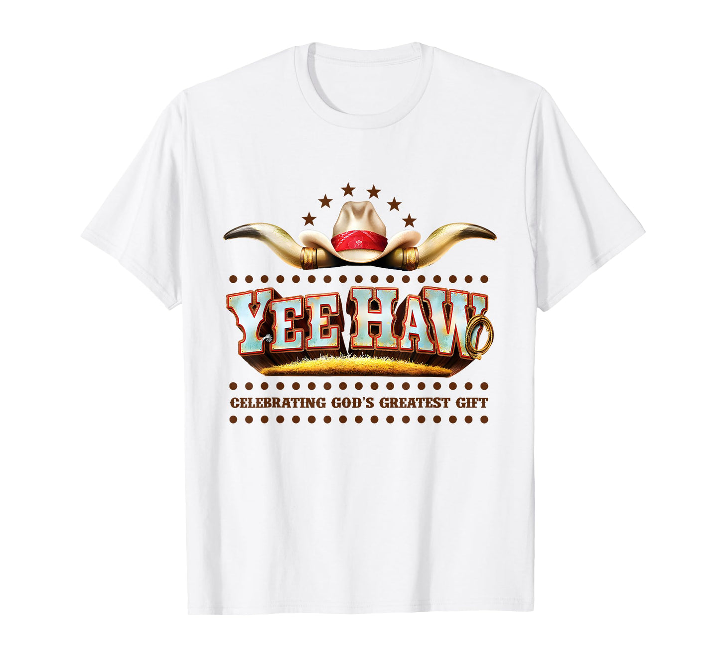 Yee Haw Celebrating God's Funny Cowboy VBS 2025 T-Shirt