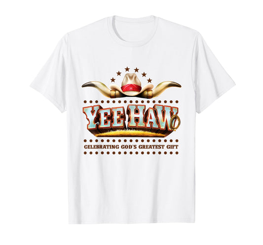 Yee Haw Celebrating God's Funny Cowboy VBS 2025 T-Shirt