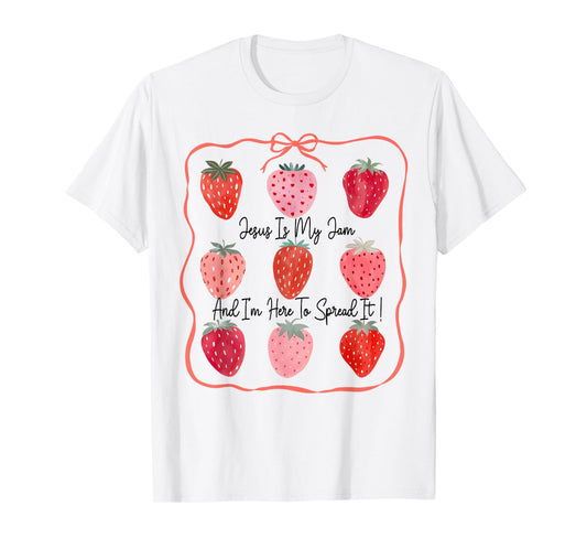 Jesus Is My Jam Christian Faith Religious Bible Verse T-Shirt