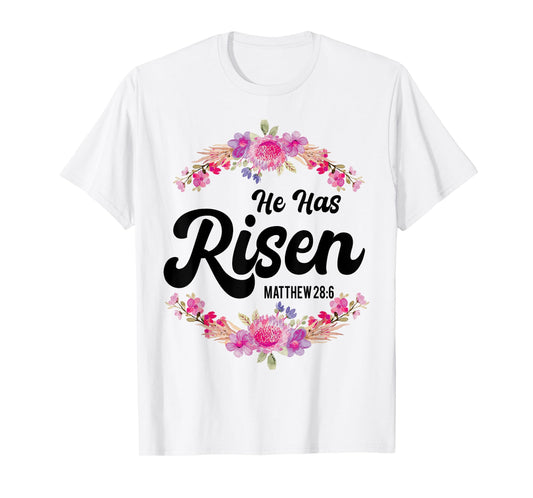 He Has Risen Jesus Christian Religous Easter Sunday Jesus T-Shirt