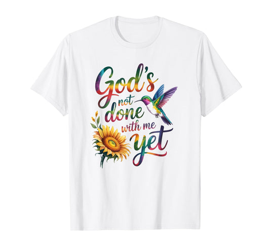 God's Not Done with Me Yet Faithful Journey Apparel T-Shirt