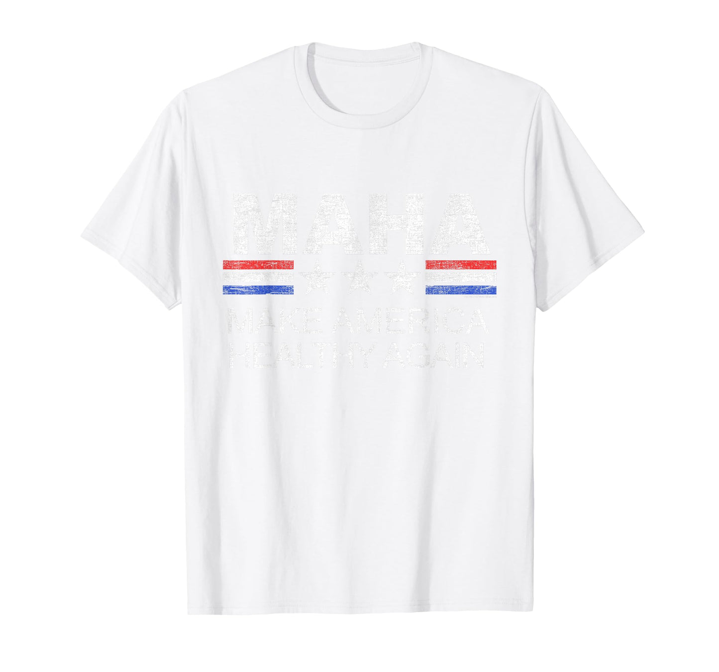 MAHA Make America Healthy Again Vintage Patriotic Anti Vax T-Shirt
