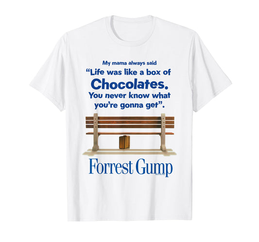 Forrest Gump Life Was Like A Box Of Chocolates Quote T-Shirt