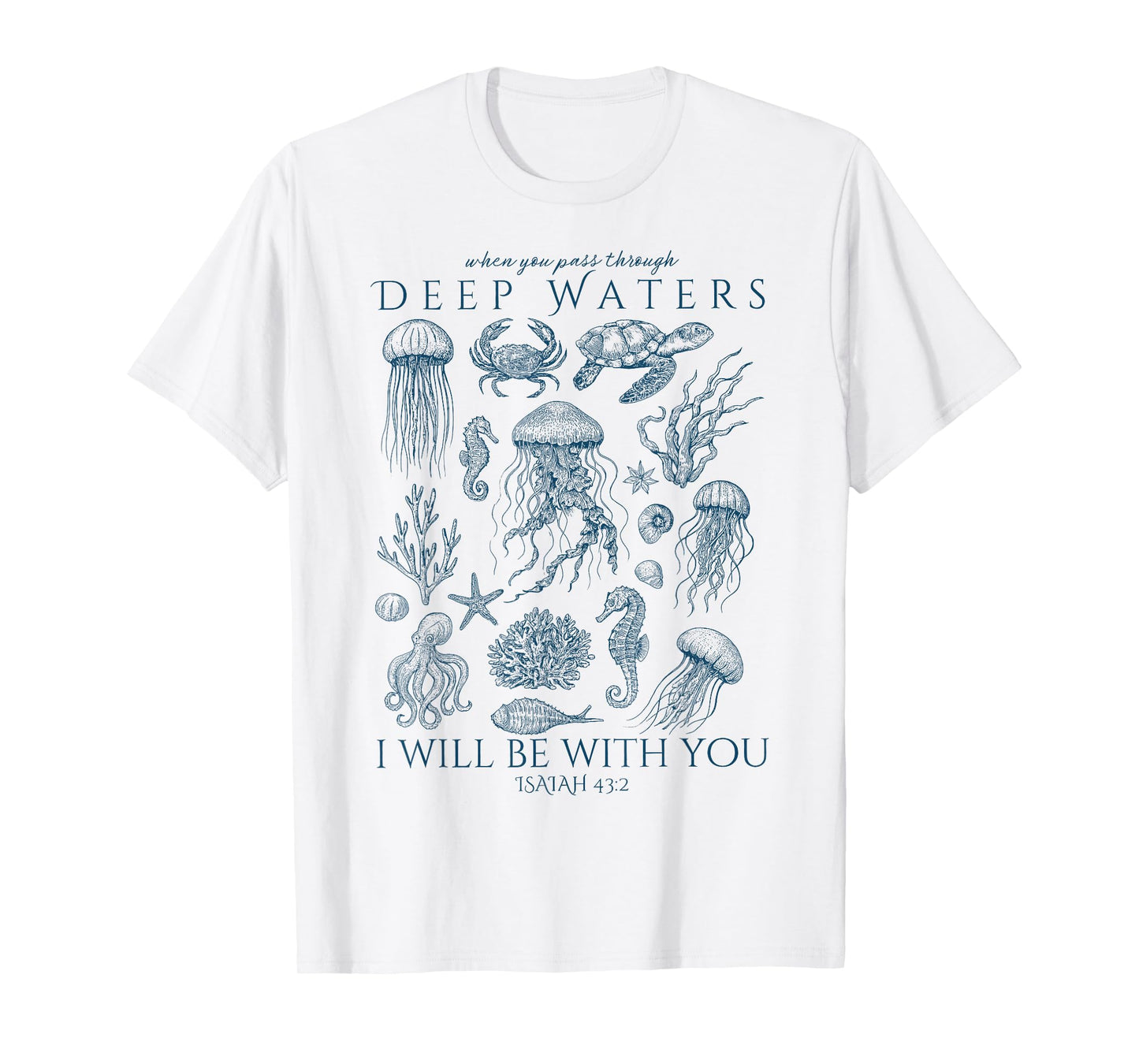 Christian Ocean Animal Coastal Sea Deep Water Life Men Women T-Shirt