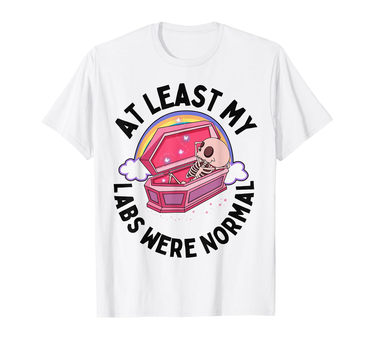 Groovy at Least My Labs were Normal Skeleton Halloween Quote T-Shirt