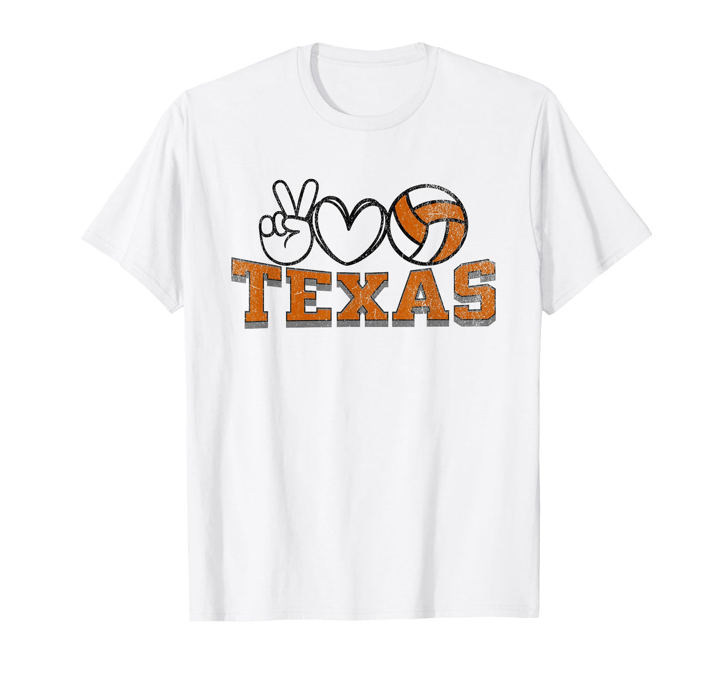Peace Love Volleyball - Texas Women Teen Girls Tween Players T-Shirt