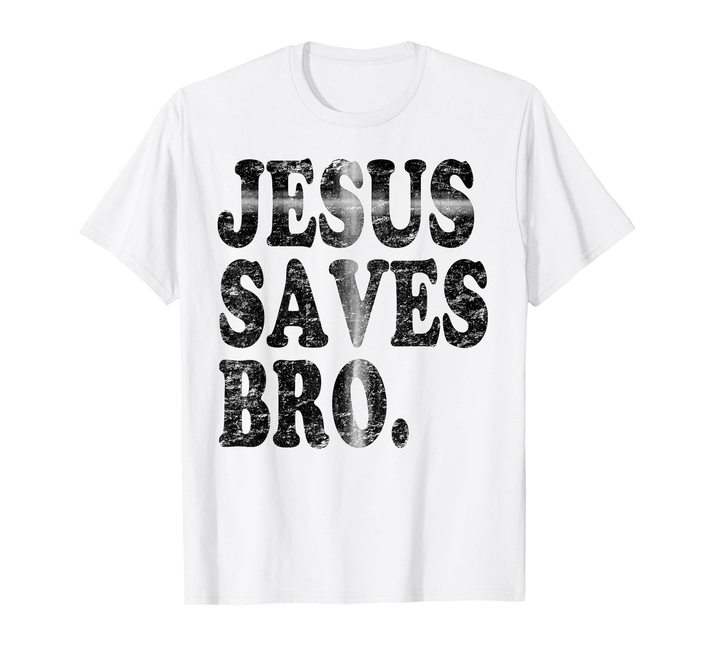 Jesus Saves Bro Vintage Hidden Christian Cross T-Shirt
