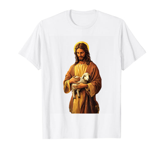 Jesus Holding Lamb Good Shepherd T-Shirt