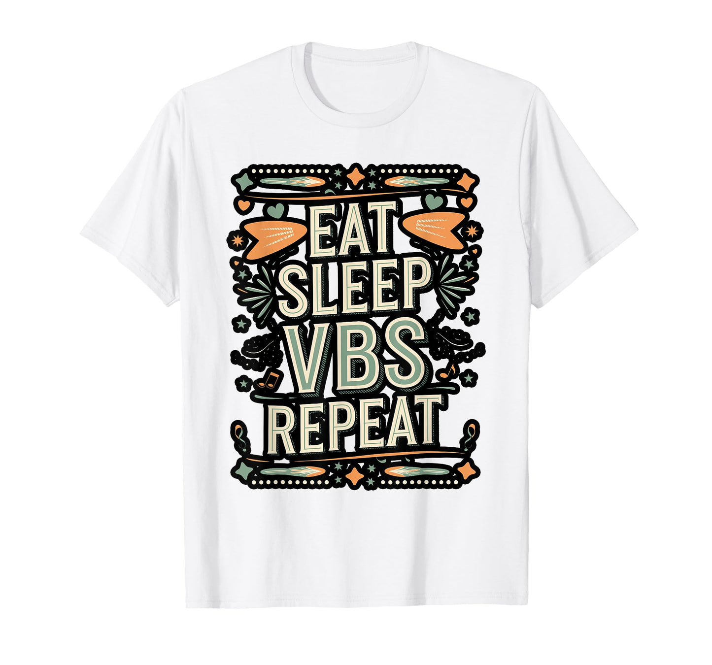 Eat Sleep VBS Repeat Bold Design T-Shirt