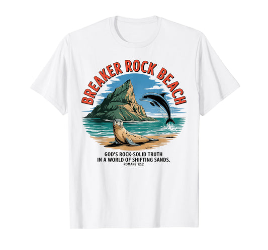 Breaker Rock Beach Christian God's Rock-Solid Truth VBS 2025 T-Shirt