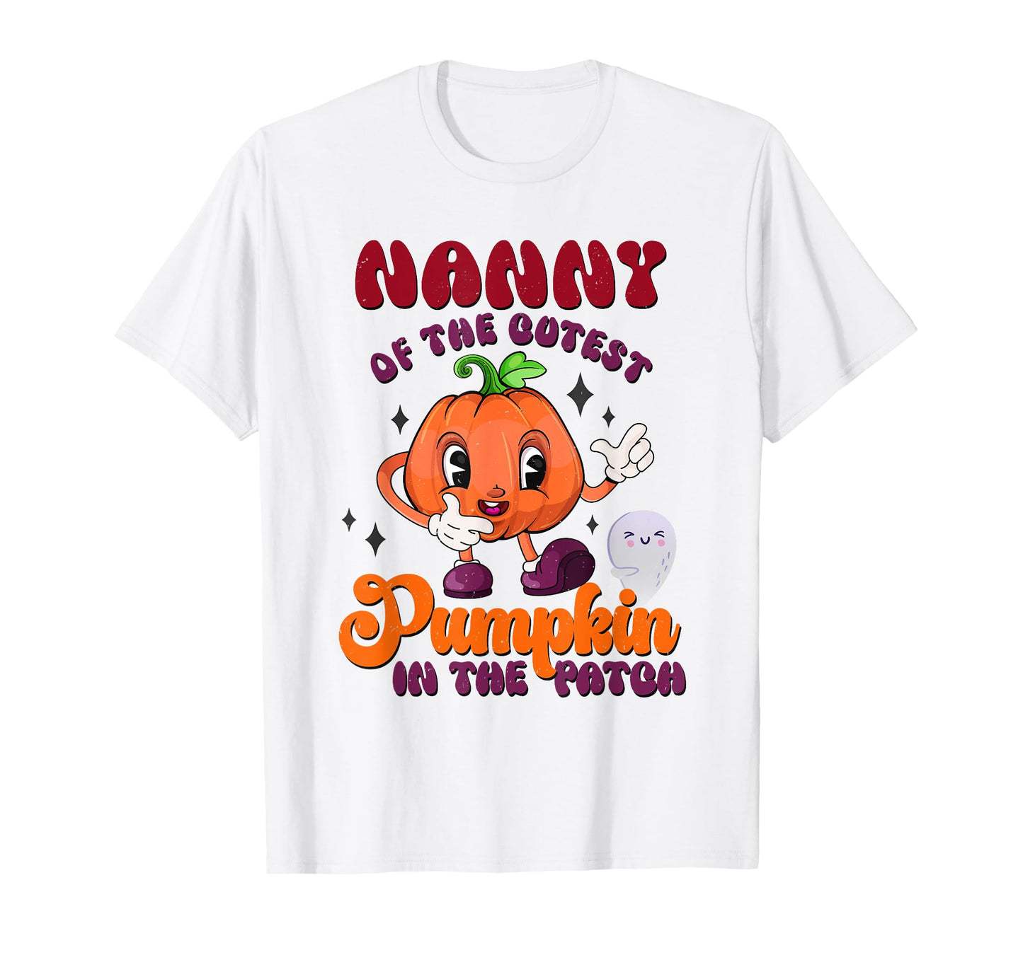 Nanny Of The Cutest Pumpkin In The Patch Halloween Fall T-Shirt
