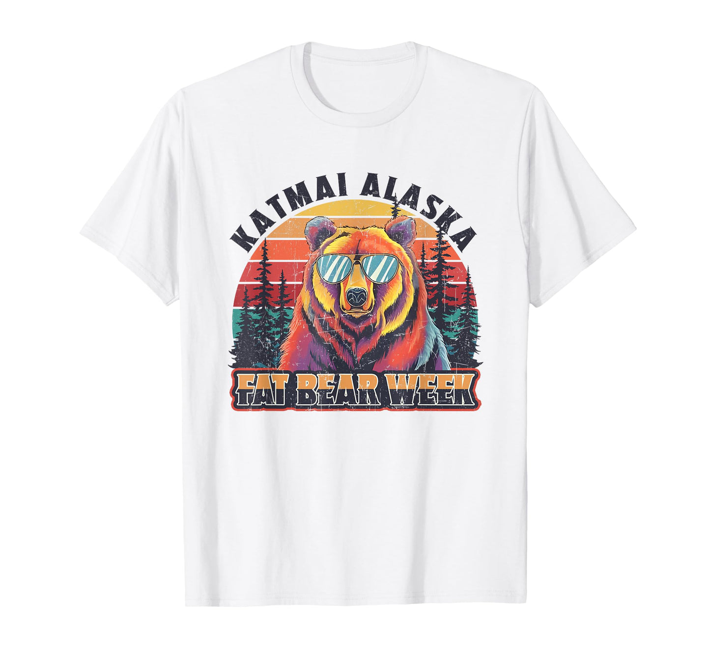 Katmai Alaska Fat Bear Week Vintage Nature Quote T-Shirt