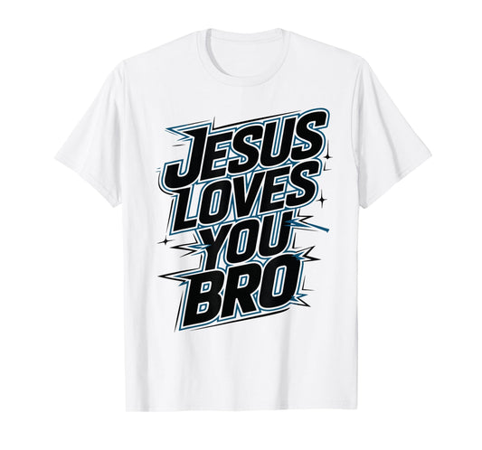 Youth Boy Jesus Loves You Bro Funny Christian Godson Toddler T-Shirt
